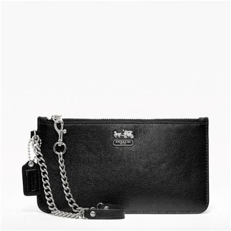 coach wristlet with chain